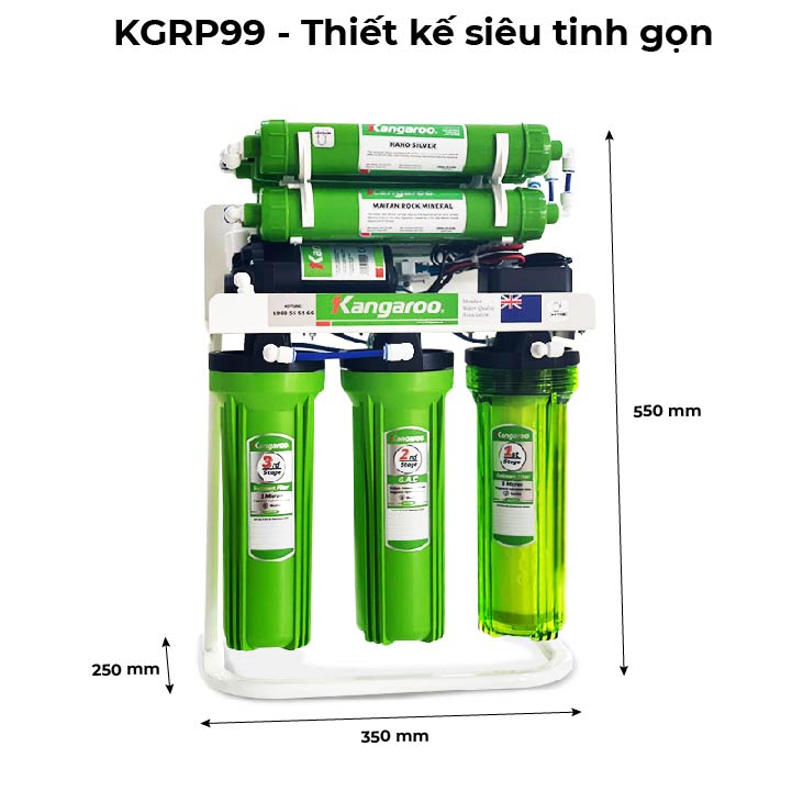 máy lọc nước kgrp99 thiết kế siêu tinh gọn